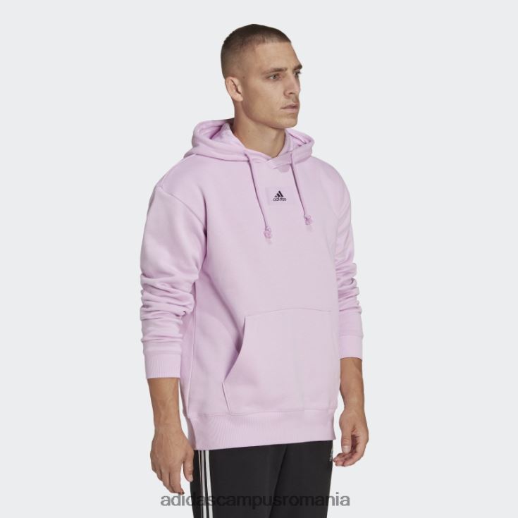 adidas campus romania essentials feelvivid bumbac fleece hanorac cu umăr căzut liliac bărbați liliac J266N26979