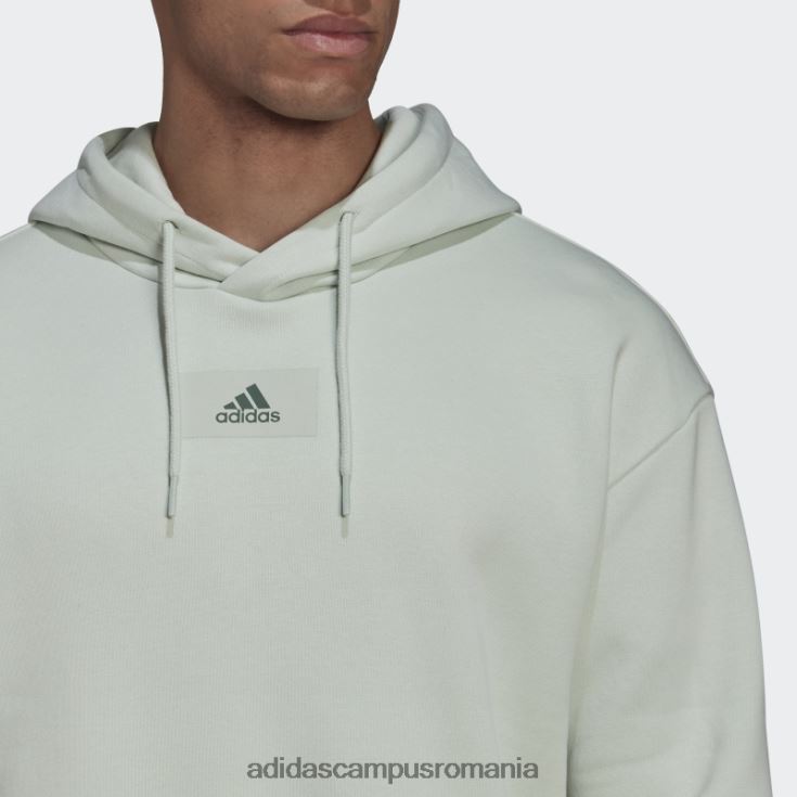 adidas campus romania essentials feelvivid bumbac fleece hanorac cu umăr căzut verde adidas bărbați verde J266N26798