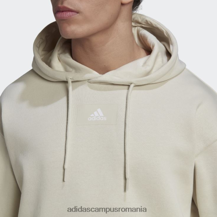 adidas campus romania essentials feelvivid fleece bumbac hanorac cu umăr căzut aluminiu bărbați aluminiu J266N26799