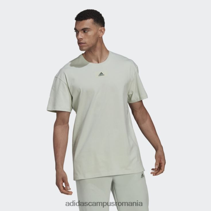 adidas campus romania essentials feelvivid tricou cu umăr căzut verde bărbați oxid verde/verde J266N214665