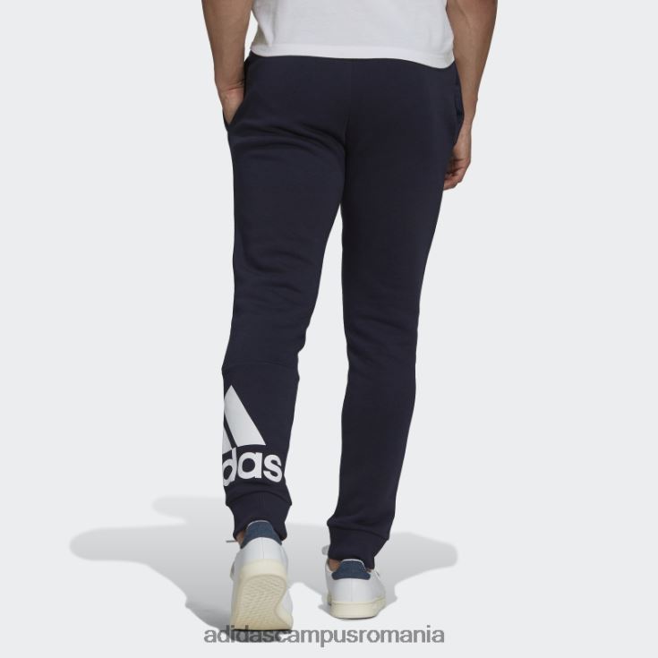 adidas campus romania essentials fleece cu manșetă conică, pantaloni cu logo, cerneală adidas bărbați cerneală/alb J266N26714