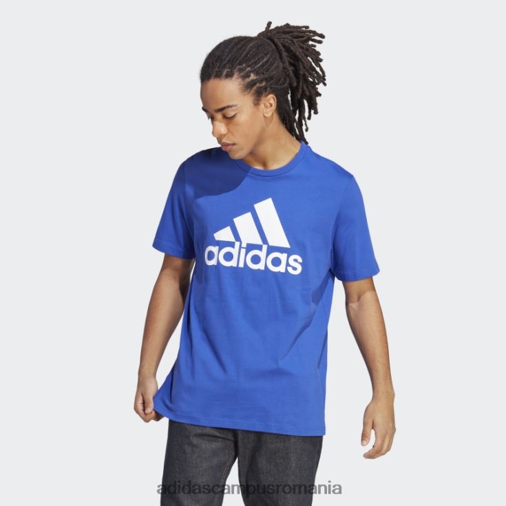 adidas campus romania essentials tricou cu logo mare din tricou albastru adidas bărbați albastru J266N213536