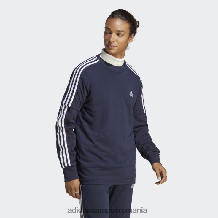 adidas campus romania essentials tricou tricou cu 3 dungi ink adidas bărbați cerneală/alb J266N24920