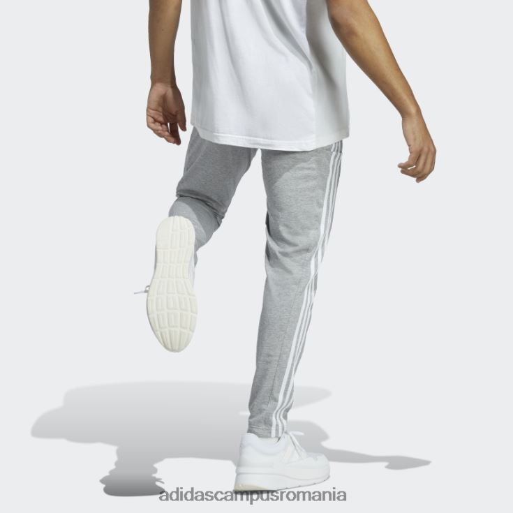 adidas campus romania essentials un singur tricou conic tiv deschis pantaloni cu 3 dungi gri mediu adidas bărbați gri mediu/alb J266N23648