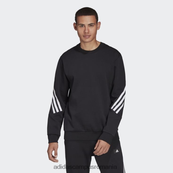 adidas campus romania fashion future icons hanorac negru cu 3 dungi bărbați negru J266N26284