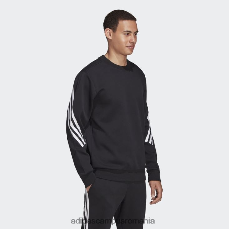 adidas campus romania fashion future icons hanorac negru cu 3 dungi bărbați negru J266N26284