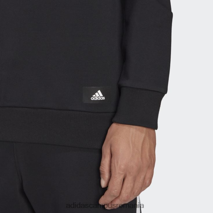 adidas campus romania fashion future icons hanorac negru cu 3 dungi bărbați negru J266N26284