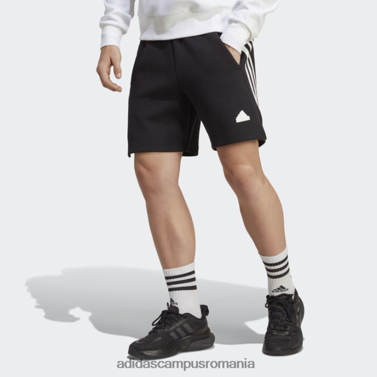 adidas campus romania fierbinte icoane viitoare 3 dungi pantaloni scurți negru bărbați negru J266N24982