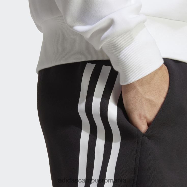 adidas campus romania fierbinte icoane viitoare 3 dungi pantaloni scurți negru bărbați negru J266N24982