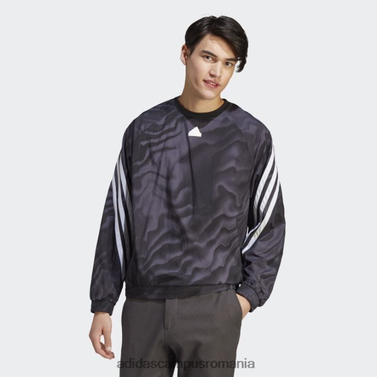 adidas campus romania future icons graphic crew hanorac negru adidas bărbați negru J266N25694