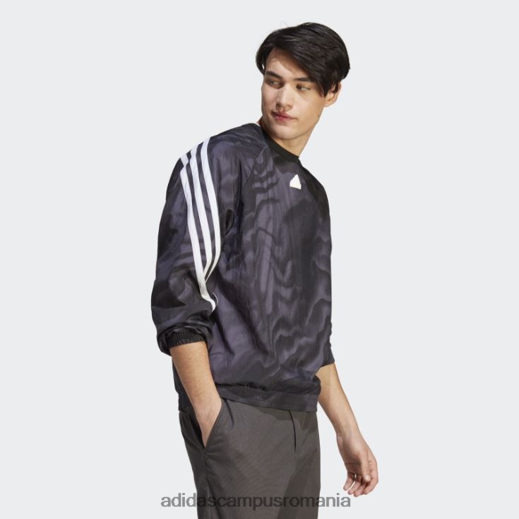 adidas campus romania future icons graphic crew hanorac negru adidas bărbați negru J266N25694