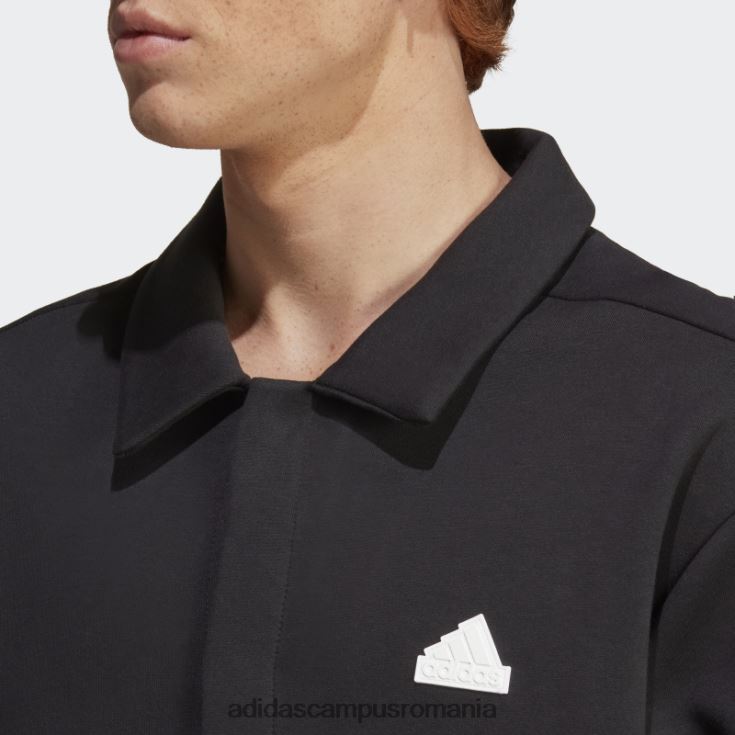 adidas campus romania future icons jacheta antrenori 3 dungi neagra bărbați alb negru J266N24963