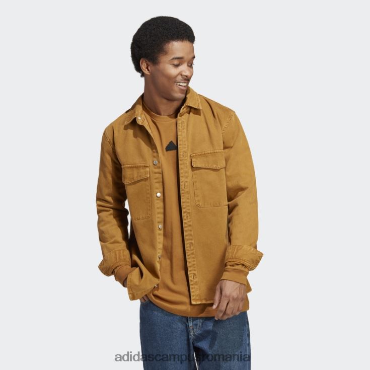 adidas campus romania future icons tricou cu mânecă lungă cu 3 dungi bronz adidas bărbați bronz J266N21020