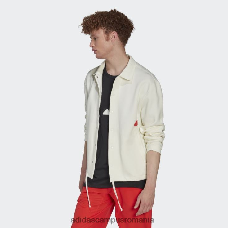 adidas campus romania geacă de antrenor albă bărbați alb J266N2967