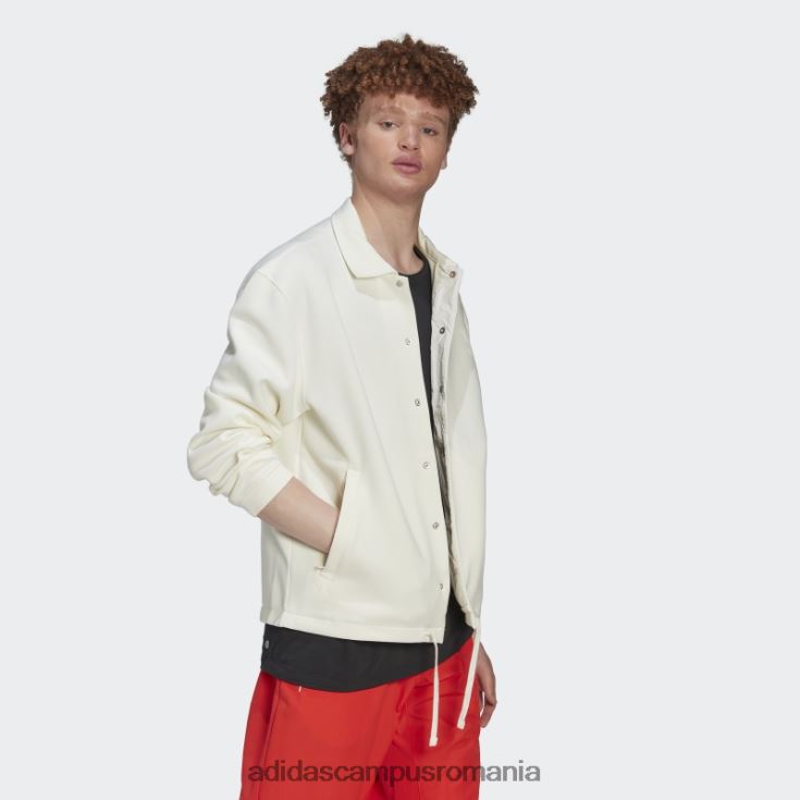 adidas campus romania geacă de antrenor albă bărbați alb J266N2967