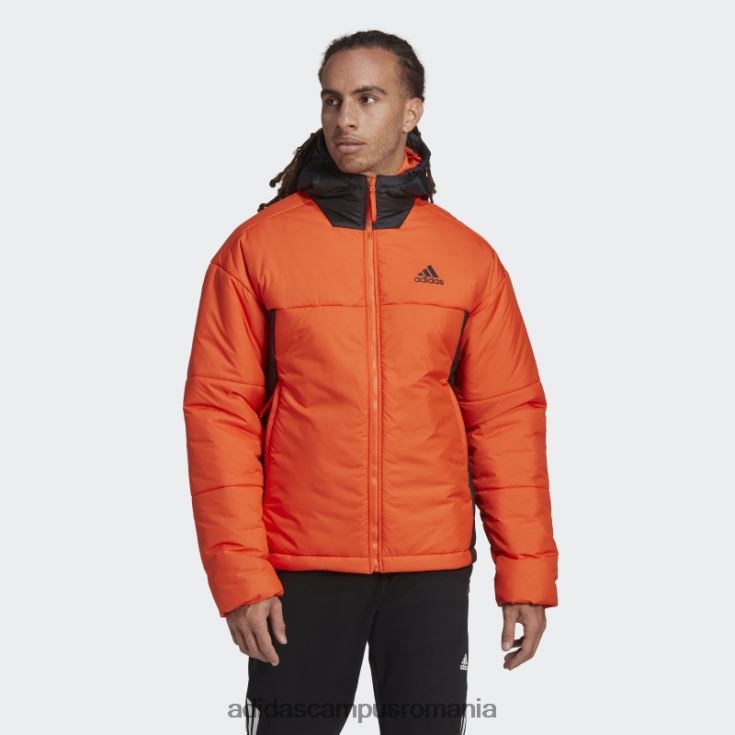 adidas campus romania geaca adidas cu gluga umflata cu 3 dungi bsc portocalie bărbați portocaliu/negru J266N27197