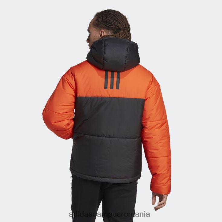 adidas campus romania geaca adidas cu gluga umflata cu 3 dungi bsc portocalie bărbați portocaliu/negru J266N27197