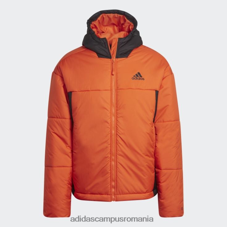 adidas campus romania geaca adidas cu gluga umflata cu 3 dungi bsc portocalie bărbați portocaliu/negru J266N27197