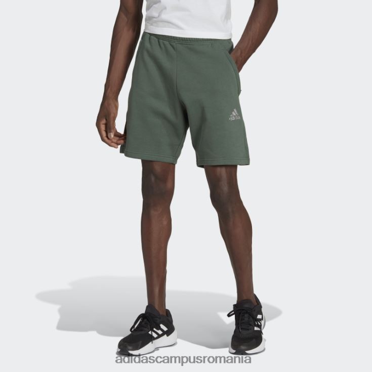 adidas campus romania green oxide stadium fleece reciclat insignă de pantaloni scurți sport adidas bărbați oxid verde J266N27107