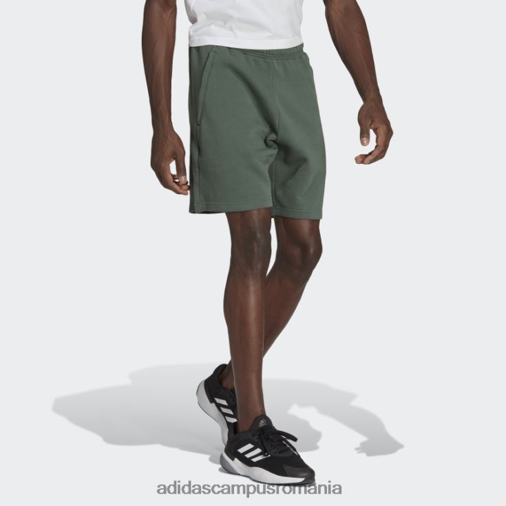 adidas campus romania green oxide stadium fleece reciclat insignă de pantaloni scurți sport adidas bărbați oxid verde J266N27107