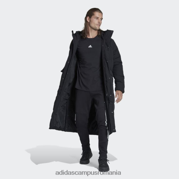 adidas campus romania haină neagră cu puf mare bărbați negru J266N27000
