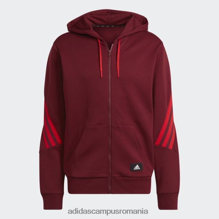 adidas campus romania hanorac adidas cu fermoar complet cu 3 dungi icoane roșii ale viitorului bărbați roșu J266N25493
