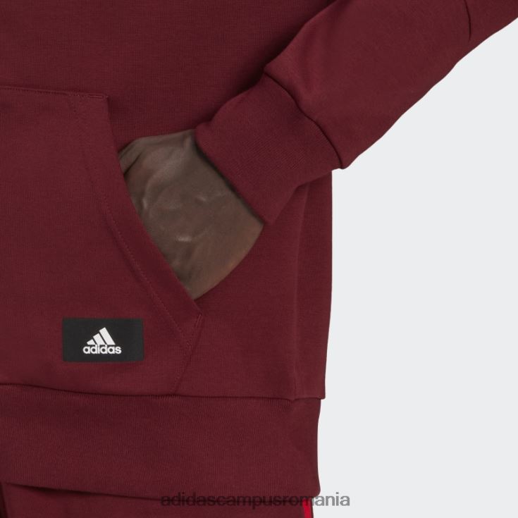 adidas campus romania hanorac adidas cu fermoar complet cu 3 dungi icoane roșii ale viitorului bărbați roșu J266N25493