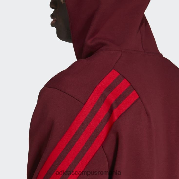 adidas campus romania hanorac adidas cu fermoar complet cu 3 dungi icoane roșii ale viitorului bărbați roșu J266N25493