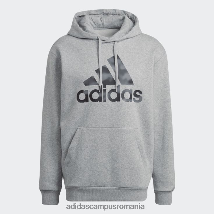 adidas campus romania hanorac adidas cu imprimeu camuflat gri mediu essentials bărbați gri mediu J266N25295