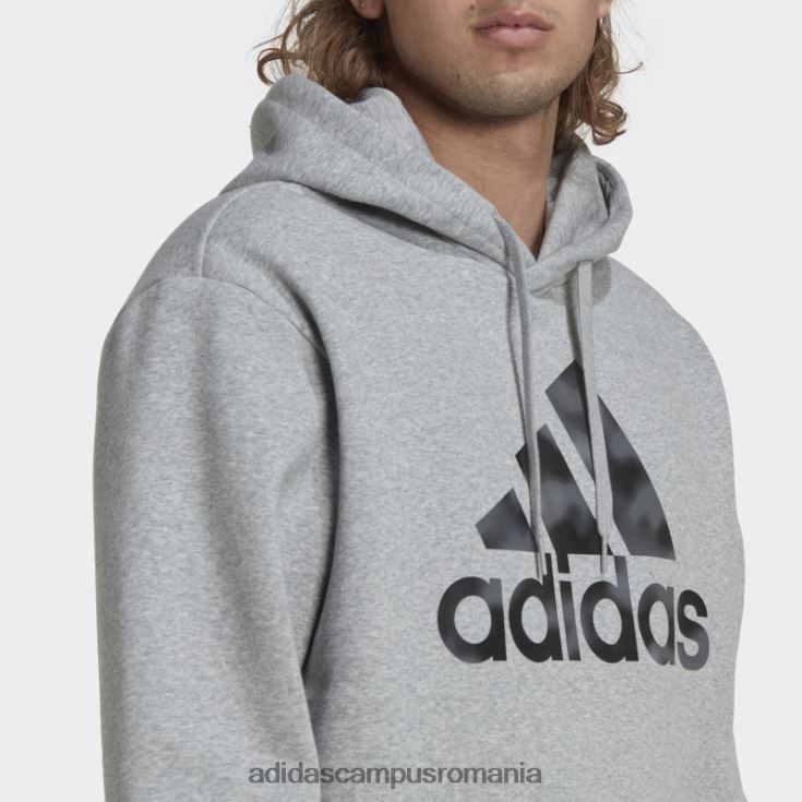 adidas campus romania hanorac adidas cu imprimeu camuflat gri mediu essentials bărbați gri mediu J266N25295