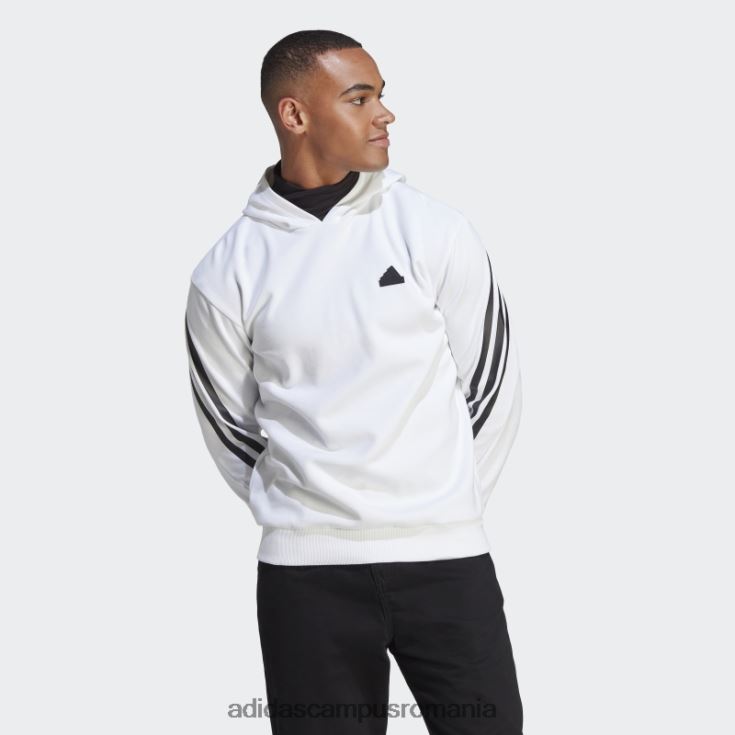 adidas campus romania hanorac alb cu 3 dungi icoane viitoare bărbați alb J266N25036