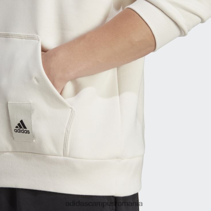 adidas campus romania hanorac alb din fleece lounge bărbați alb J266N25632