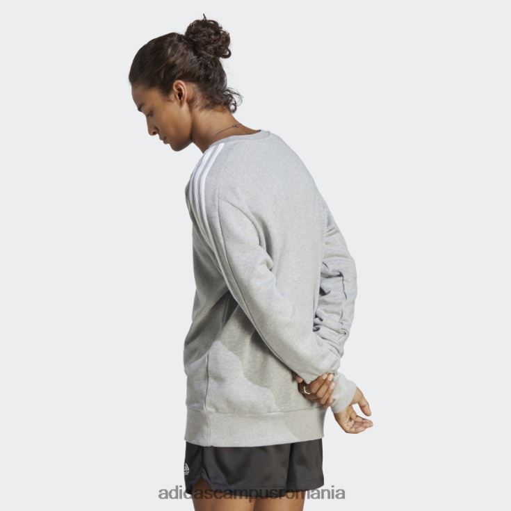 adidas campus romania hanorac cu 3 dungi, gri mediu adidas bărbați gri mediu J266N25640
