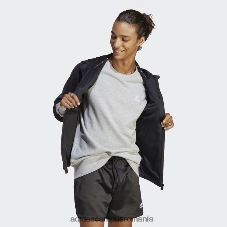 adidas campus romania hanorac cu 3 dungi, gri mediu adidas bărbați gri mediu J266N25640