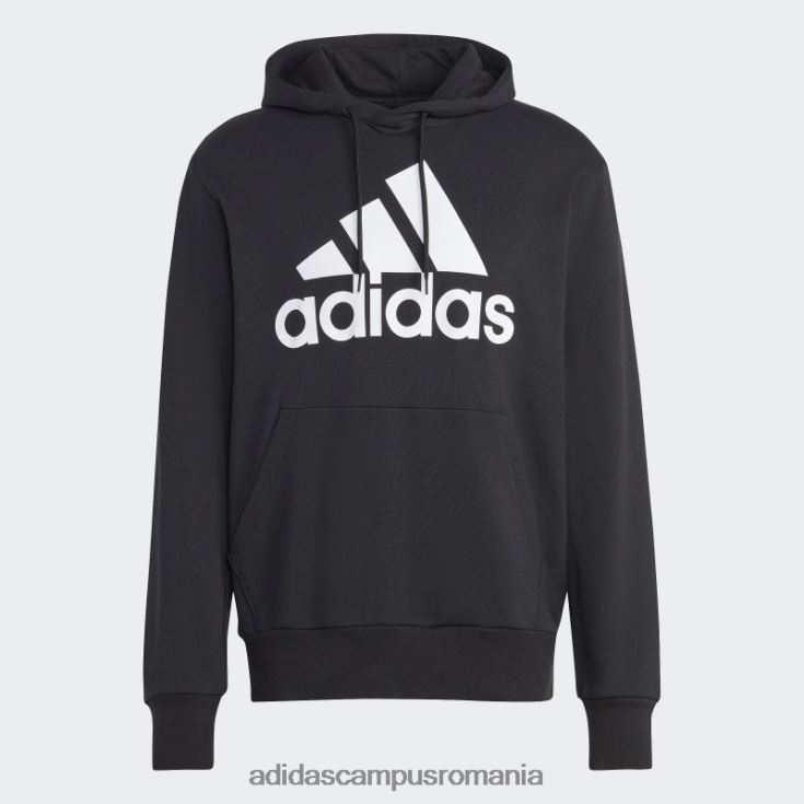 adidas campus romania hanorac cu glugă cu logo mare negru essentials french terry bărbați negru J266N26065