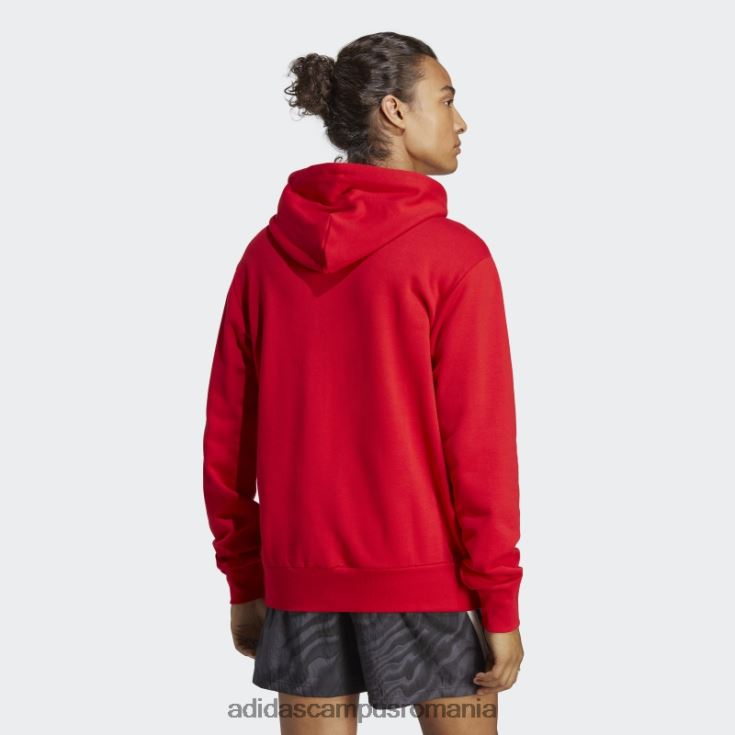 adidas campus romania hanorac cu glugă cu logo-ul mare essentials french terry stacojiu adidas bărbați stacojiu/alb J266N27032