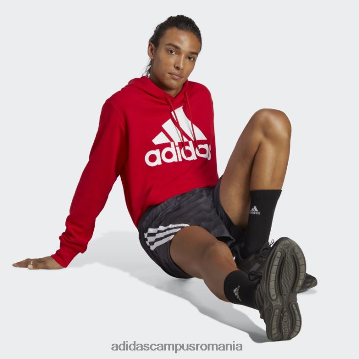 adidas campus romania hanorac cu glugă cu logo-ul mare essentials french terry stacojiu adidas bărbați stacojiu/alb J266N27032
