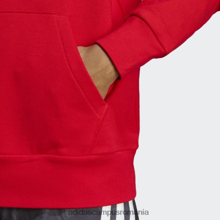 adidas campus romania hanorac cu glugă cu logo-ul mare essentials french terry stacojiu adidas bărbați stacojiu/alb J266N27032