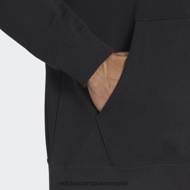 adidas campus romania hanorac cu glugă cu umăr căzut, din bumbac, din bumbac, cu umăr căzut bărbați negru J266N26808