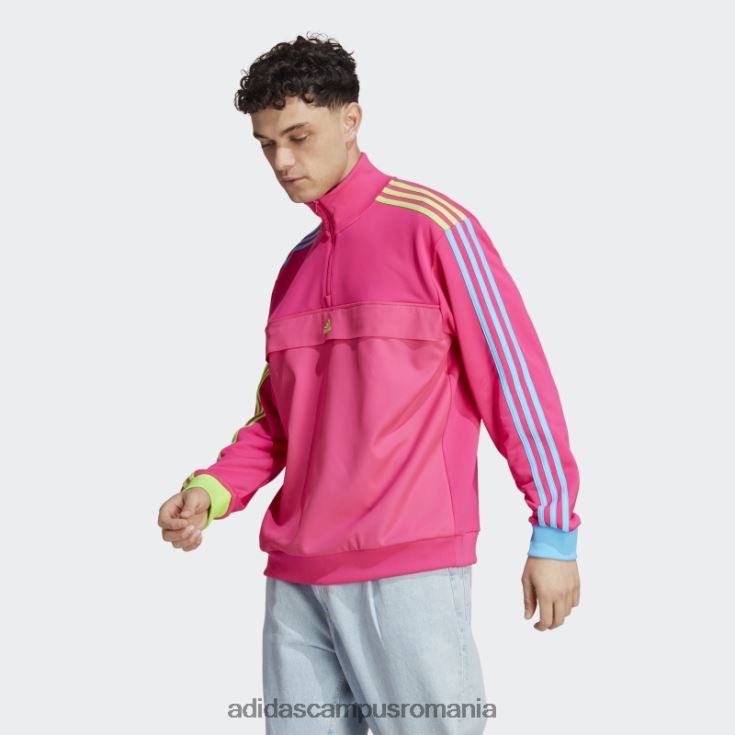 adidas campus romania hanorac cu jumătate de fermoar kidcore fashion roz șoc bărbați roz șoc J266N25250