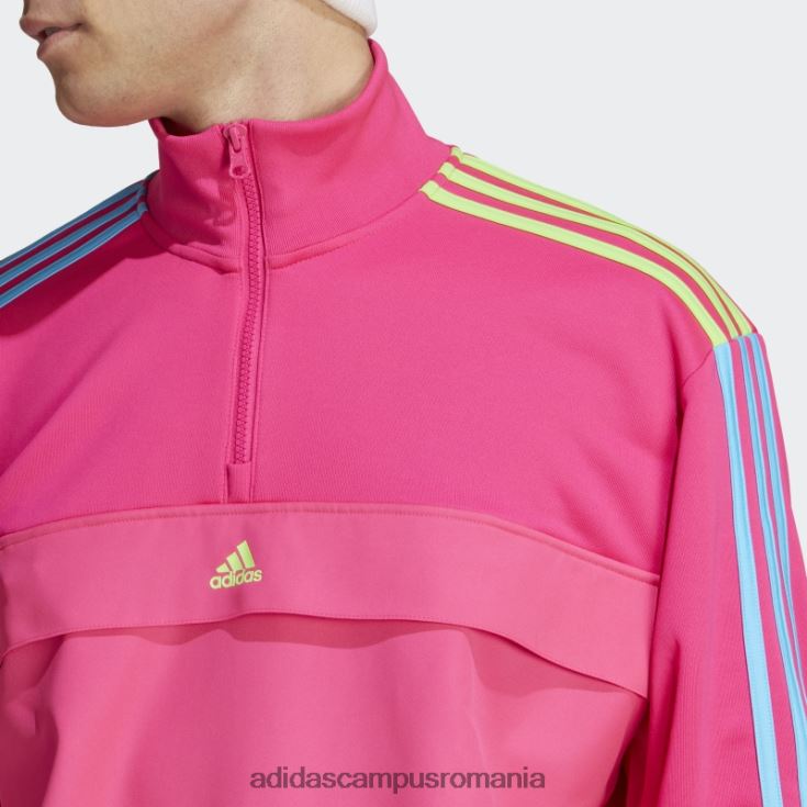 adidas campus romania hanorac cu jumătate de fermoar kidcore fashion roz șoc bărbați roz șoc J266N25250