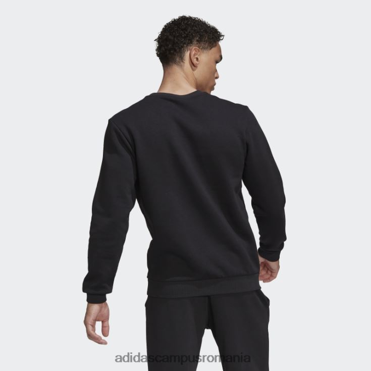 adidas campus romania hanorac cu logo mare alb elegant bărbați alb negru J266N25359