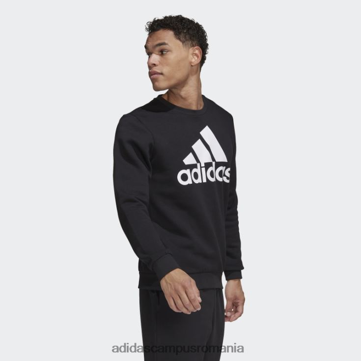 adidas campus romania hanorac cu logo mare alb elegant bărbați alb negru J266N25359
