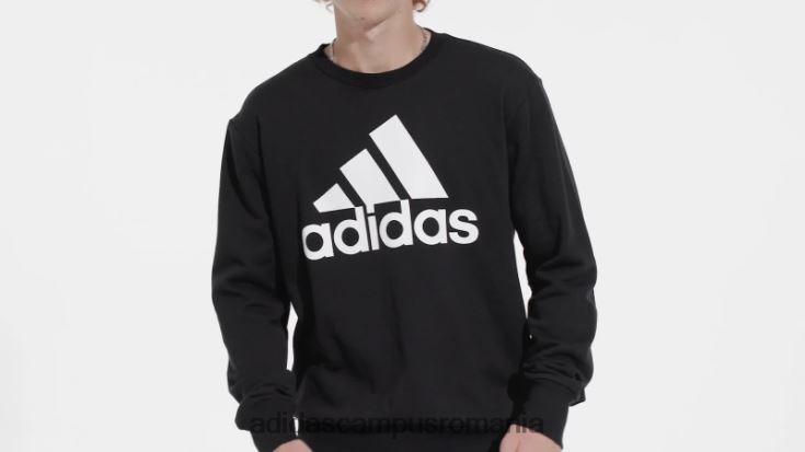 adidas campus romania hanorac cu logo mare essentials french terry negru bărbați negru J266N25900