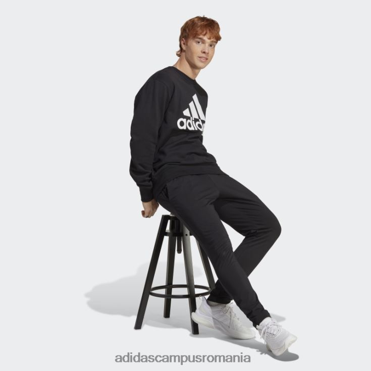 adidas campus romania hanorac cu logo mare essentials french terry negru bărbați negru J266N25900