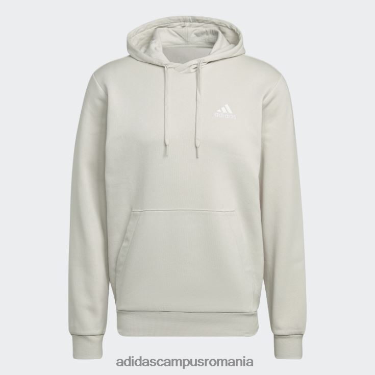 adidas campus romania hanorac din aluminiu essentials fleece bărbați aluminiu/alb J266N27072