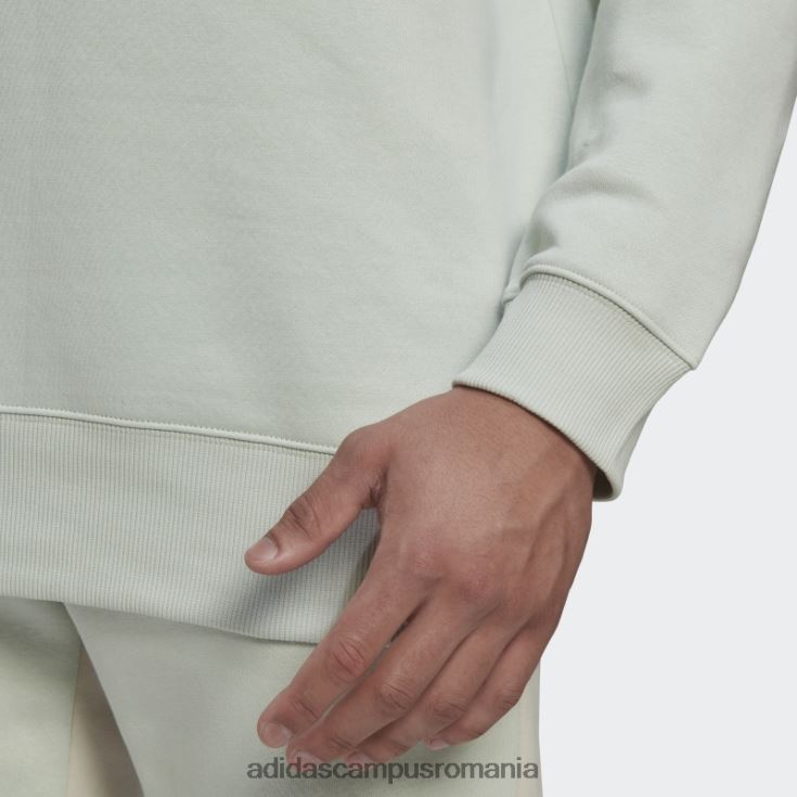 adidas campus romania hanorac din bumbac fleece, cu umăr căzut, verde bărbați verde J266N26590