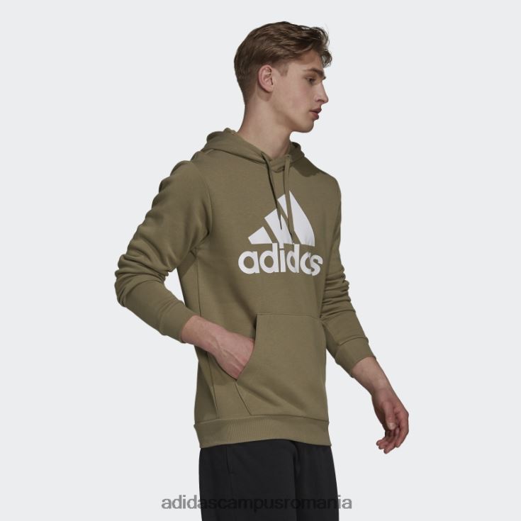 adidas campus romania hanorac din fleece cu logo mare orbit green bărbați orbita verde/alb J266N27525