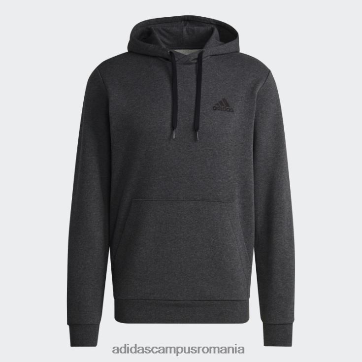 adidas campus romania hanorac din fleece essentials gri inchis heather bărbați gri închis negru/negru J266N26601