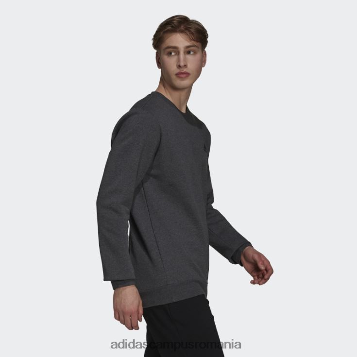 adidas campus romania hanorac din fleece essentials gri închis, negru bărbați gri închis negru/negru J266N26560
